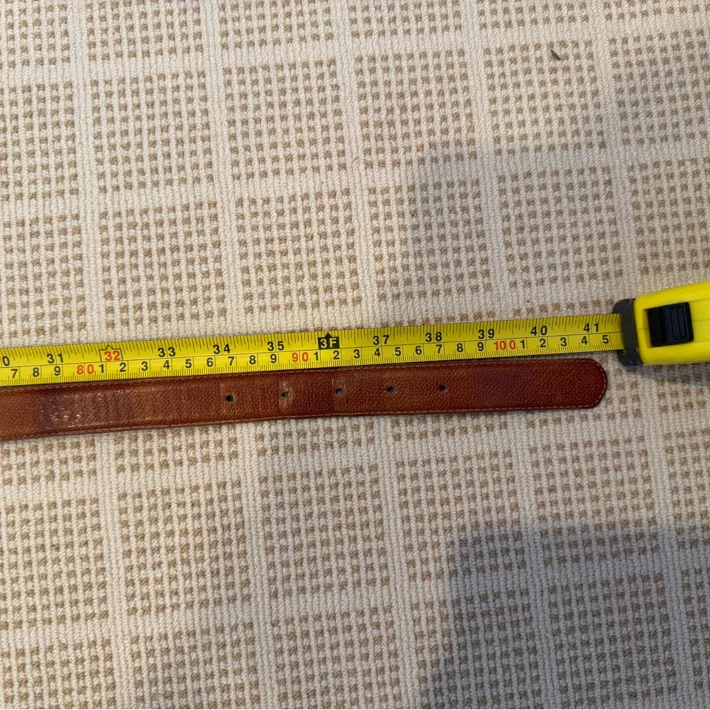 Vintage YSL Brown Leather Belt - Picture 8 of 8